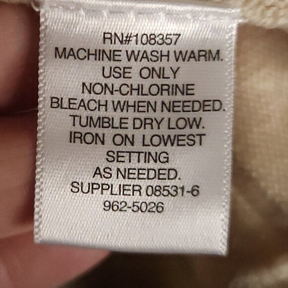 Liz Claiborne Womens Plus New Cream Sweater Knit Poncho 1X - Picture 5 of 5